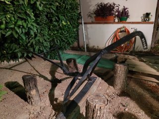 Arado antiguo de vertedera