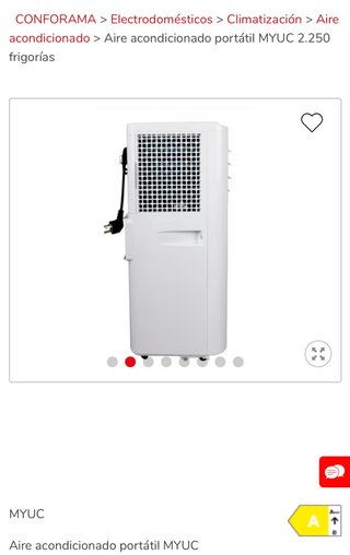 Aire Acondicionado Portátil 2250 Frigorías