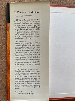 El primer arte medieval, John Beckwith