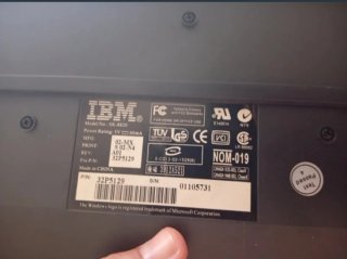 Teclado IBM Antiguo Negro