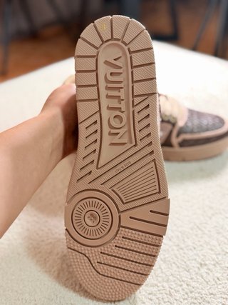 Zapatillas Louis Vuitton Beige y Marrón