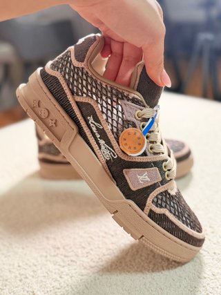 Zapatillas Louis Vuitton Beige y Marrón