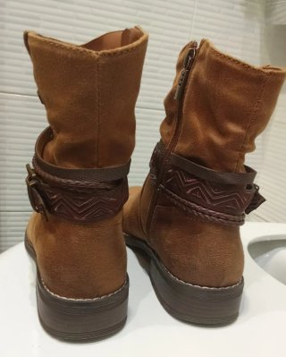Botines Mustang Talla 38 marrones-camel