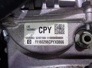 Rectp4277116 motor completo b10xe opel karl (c16)