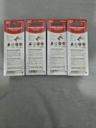 Lote 4 Coronas Diamante Mussol 6mm M14- Nuevas