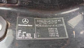 Mercedes-benz a2034010702 llanta clase c c 232852