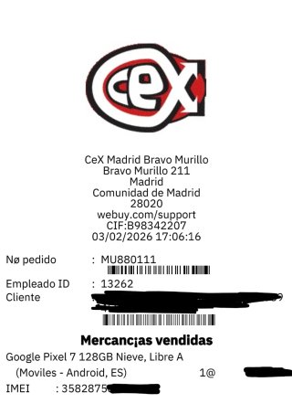 Google Pixel 7 128GB Blanco Nieve