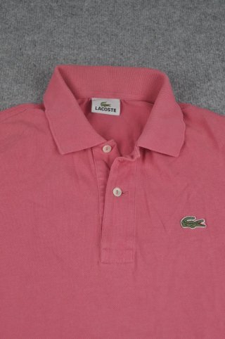 Polo Lacoste Rosa Talla L Etiqueta BASI SA