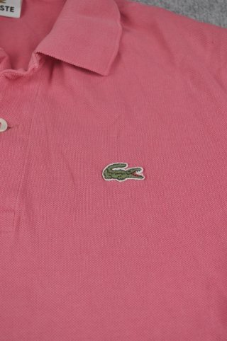 Polo Lacoste Rosa Talla L Etiqueta BASI SA