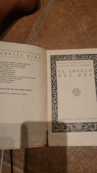 Libro El Abuelo del Rey - Gabriel Miró