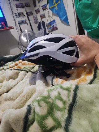 Casco de bicicleta blanco