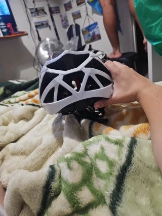 Casco de bicicleta blanco