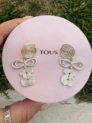 Pendientes Tous Plata 925 Oso y Lazo