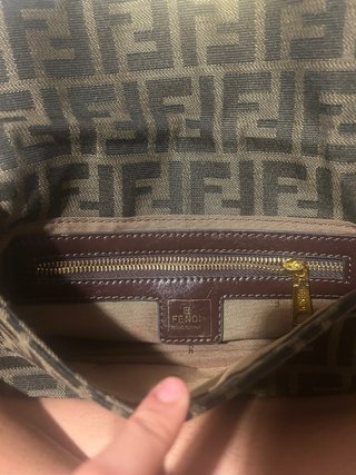 Bolso tipo Fendi Marrón Multicolor