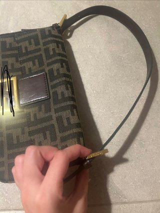 Bolso tipo Fendi Marrón Multicolor