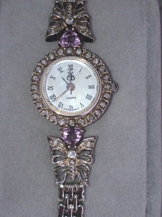 Reloj Brooks & Bentley Plata y Lila