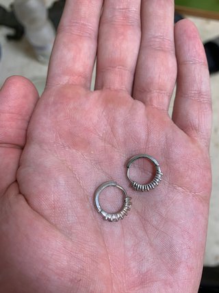 Pendientes Aros Plata de Ley 925 Time Road
