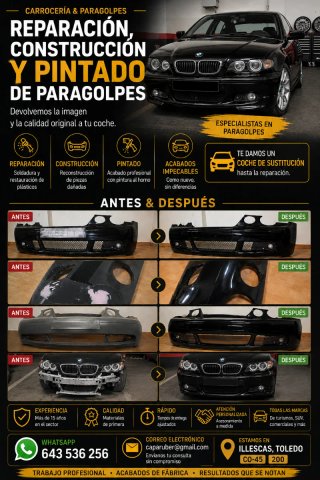 Pintamos tu coches reparación  de piezas  paragole