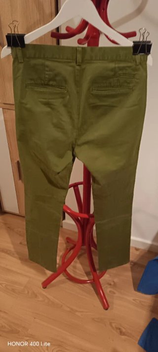Lote 2 Pantalones Chinos H&M Azul y Verde Oliva,
