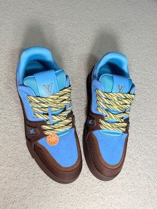 Zapatillas Louis Vuitton Azul y Marrón