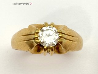 anillo oro 18k con diamante