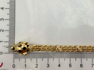 pulsera oro 18k con circonita