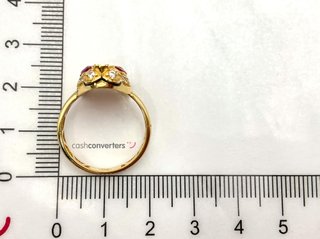 sortija oro 18k con circonita
