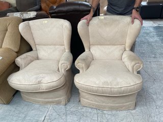 2 Sillones de tela beige 25€ cada uno