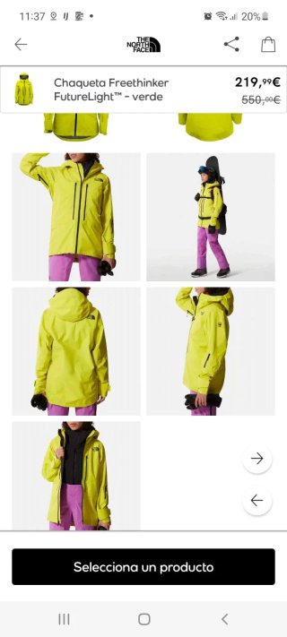 Chaqueta The North Face verde