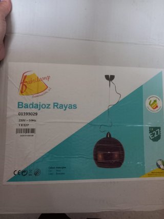 Lámpara colgante Badajoz morada