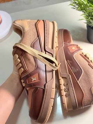 Zapatillas Louis Vuitton Beige y Marrón