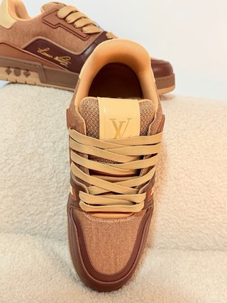 Zapatillas Louis Vuitton Beige y Marrón