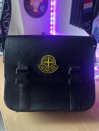 Borsa a tracolla nera Moncler