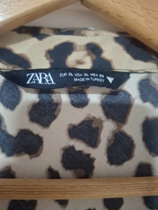 Camicia Zara Stampata Animal Print Taglia Unica