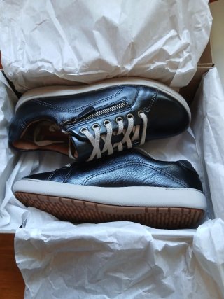Zapatillas Clarks Nalle Lace Piel Mujer Negras