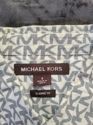 Camiseta Michael Kors M Estampada MK Gris/Blanco