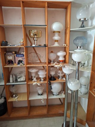 Lampade vintage vetro e metallo