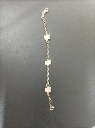 Pulsera infantil plata con charms