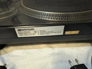 Tocadiscos JB Systems 2000 Negro