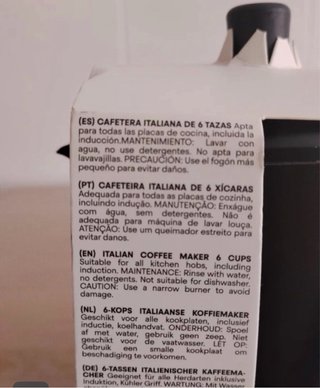 Cafetera Italiana Masterchef 6 Tazas