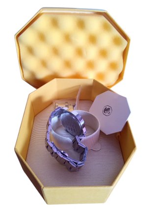 Reloj Swarovski Mujer Original Rosa Plata