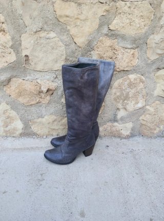 Botas Felmini Piel Talla 40 Forradas Gris