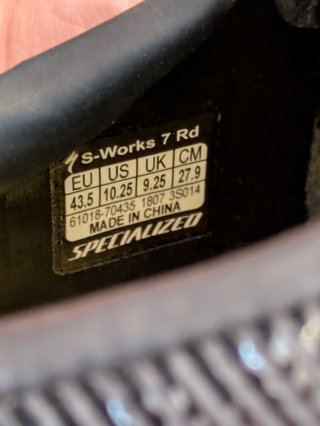 Zapatillas SPECIALIZED S-WORKS 7 RD talla 43.5