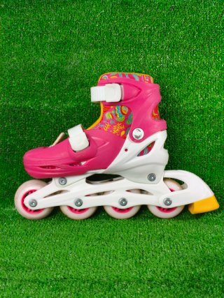 Patines en línea para niñas color rosa