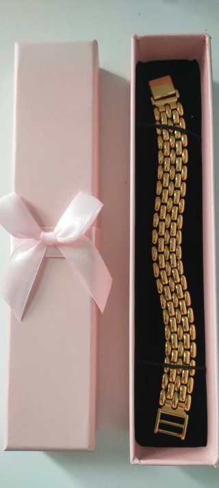 Brazalete ZRC Acero Dorado Vintage 21cm.