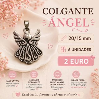 Colgante Ángel 6 pcs/2€