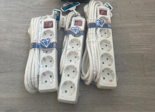 Regleta eléctrica 5 enchufes con interruptor de 5