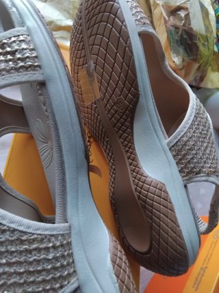 Sandali donna estivi n.39 beige/oro