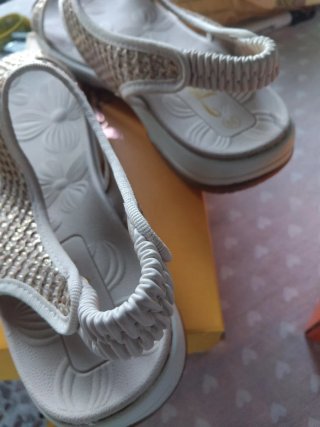 Sandali donna estivi n.39 beige/oro