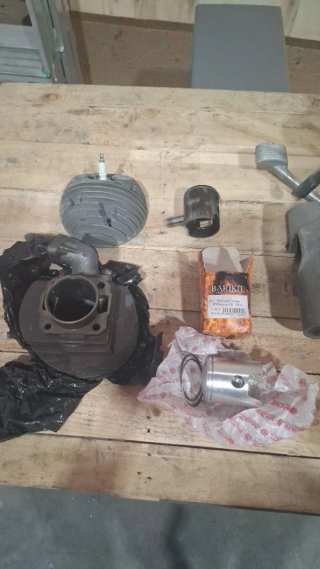 Motor Vespa PK XL 125 con pistón nuevo